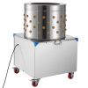 Chicken Plucker Machine, 19.7 in Drum, 2HP & 275RPM Electric Chicken Plucking Machine with 106 Soft Fingers & Transport Wheels