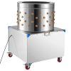 Chicken Plucker Machine, 23.6 in Drum, 2200W & 240RPM Electric Chicken Plucking Machine with 119 Soft Fingers & Transport Wheels
