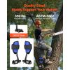 Tree Climbing Spikes Set, Height-Adjustable Tree Climbing Gear with Straps & Waist Harness, 350 lbs Load Capacity