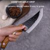 Forged Viking Knives,Chef Knife Butcher Knives Japanese Chef Knife Boning Knife Meat Cleaver for Kitchen or Camping Gift for Dad