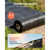 Weed Barrier Fabric Heavy Duty, 1.3x100FT 3.2oz Landscape Fabric, Woven Weed Blocker Fabrics, Garden Fabrics Weeds Barrier, Weeds Control Ground Cover