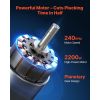 Chicken Plucker Machine, 23.6 in Drum, 2200W & 240RPM Electric Chicken Plucking Machine with 119 Soft Fingers & Transport Wheels