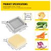 Replacement Chopper Blade, 1/4 inch, 3 PCS French Fry Blade Assembly with 6 Extra Knives