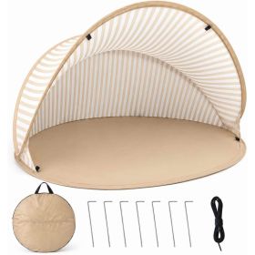 Pop-up Beach Sunshade Tent, Small Foldable Half-beach Tent, Easy To Set Up  Portable Beach Sunshade Tent And Canopy, Essential Beach Gear, Summer (Option: Tent)
