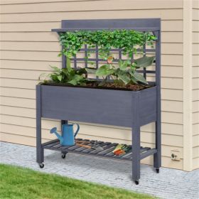 Wooden Planter、Flower shelf,Wood Planter Box,Wooden Garden Box (Option: 65459323)