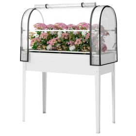 Garden Bed with Mini Greenhouse (Option: 05837310)