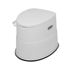 Portable Toilet With Non-slip Insert Grey (Option: default)