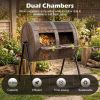 360° Rotating Compost Bin with Stirring Blades for Garden